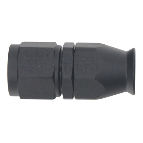 DeatschWerks 8AN Female Swivel Straight Hose End PTFE (Incl 1 Olive Insert) - Anodized Matte Black - 6-02-0854-B