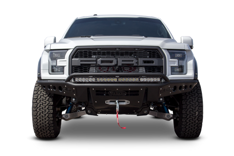 Addictive Desert Designs 17-18 Ford F-150 Raptor Stealth R Front Bumper w/ Winch Mount - F113782880103