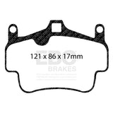EBC Racing 05-08 Porsche 911 (997) (Cast Iron Disc Only) RP-1 Front/Race Rear Brake Pads (Pair Only) - DP82029RP1