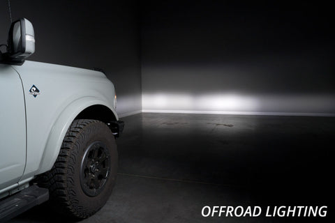 Diode Dynamics 21-Up Ford Bronco Stage Series Fog Pocket Kit - Yellow Max - DD7183