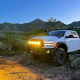 KC HiLiTES SlimLite 8in. LED Light Shield SAE Driving (Shield Only) - Selective Yellow - 5210