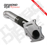 Diamond Eye TURBO-DIRECT 3in AL CHEVY LB7 DURAMAX 01-04 5 BTWN TURBO & F PIPE TRANS DIPSTICK MOD REQ - 321055