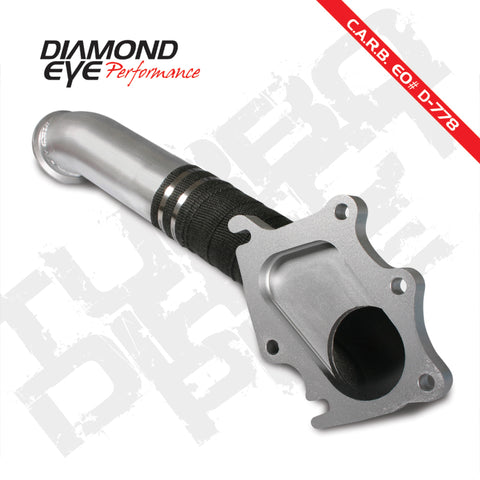 Diamond Eye TURBO-DIRECT 3in AL CHEVY LB7 DURAMAX 01-04 5 BTWN TURBO & F PIPE TRANS DIPSTICK MOD REQ - 321055