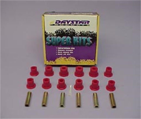 Daystar 1967-1987 Chevy Suburban 2WD/4WD - Frame Shackle Eye Bushing Kit Rear (1 3/4in) - KG02021BK