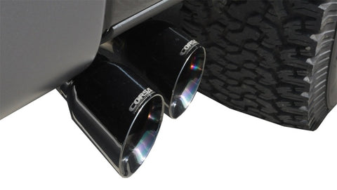 Corsa 11-14 Ford F-150 Raptor 6.2L V8 145in Wheelbase Black Xtreme Cat-Back Exhaust - 14760BLK