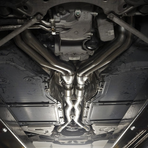 Stainless Works 2014-18 Corvette 6.2L Headers 2in Primaries w/ High-Flow Cats X-Pipe - C72CAT