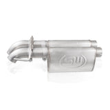 Stainless Works 2010-14 Ford Raptor 3in Exhaust Chambered Mufflers Dump Exit - FTR13CBDP