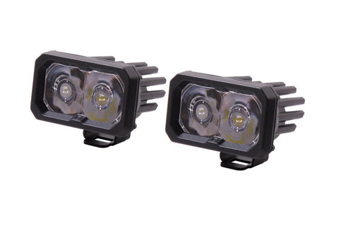 Diode Dynamics Stage Series 2 In LED Pod Sport - White Spot Standard RBL (Pair) - DD6399P
