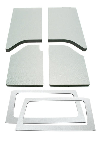 DEI 11-18 Jeep Wrangler JK 2-Door Boom Mat Complete Headliner Kit - 6 Piece - White - 50287