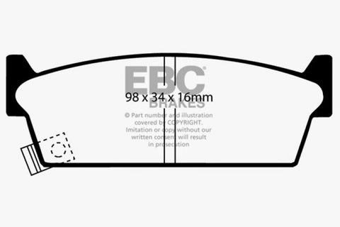 EBC 90-93 Infiniti M30 3.0 Greenstuff Rear Brake Pads - DP2686/2
