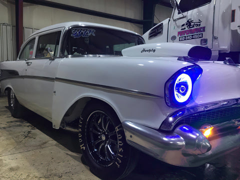 Oracle Pre-Installed Lights 7 IN. Sealed Beam - Blue Halo - 6905-002