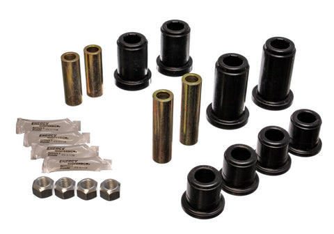 Energy Suspension 01-06 GM Silverado C2500 HD 2WD/K2500 HD 4WD Blk Front End Control Arm Bushing Set - 3.3185G