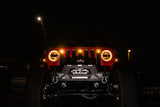 DV8 Offroad 2018+ Jeep JL Grill Amber Marker Lights - GRJL-02
