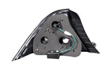 ANZO 2004-2005 Honda Civic LED Taillights Black - 321035