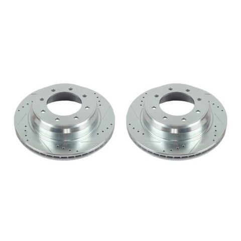 Power Stop 12-19 Nissan NV1500 Rear Evolution Drilled & Slotted Rotors - Pair - JBR1572XPR