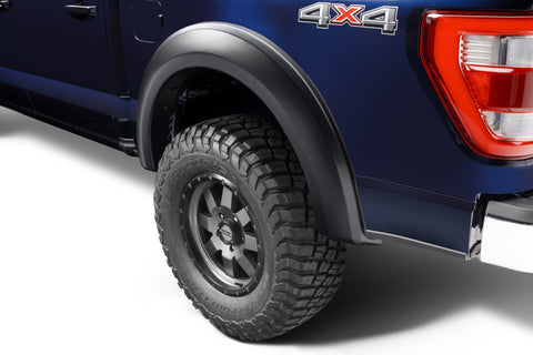 Bushwacker 2021 Ford F-150 (Excl. Lightning) Extend-A-Fender Style Flares 4pc - Black - 20964-02