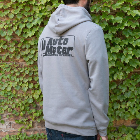 Autometer Gray Competition Pullover Hoodie - Adult Large - 0449L
