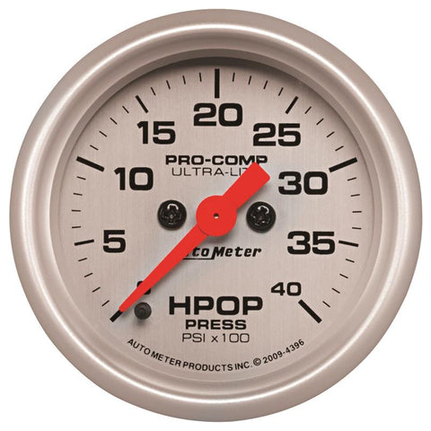 Autometer Ultra-Lite 2 1/16in Electrical 0-4000 PSI High Press Oil Pressure Gauge 94-07 Ford 7.3L - 4396
