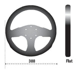 Sparco Steering Wheel 300 Suede Black - 015P300SN