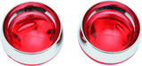 Kuryakyn Deep Dish Bezels With Red Lenses - 2269