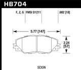 Hawk 11-16 Scion TC / 09-13 Toyota Matrix DTC-60 Race Front Brake Pads - HB704G.692