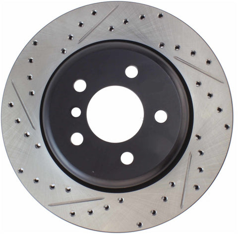 StopTech 2011-2013 BMW 535i / 2012-2016 BMW 640i Slotted & Drilled Rear Right Brake Rotor - 127.34131R