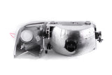 ANZO 1993-1997 Ford Ranger Crystal Headlights Chrome w/ Corner Lights 2pc - 111119