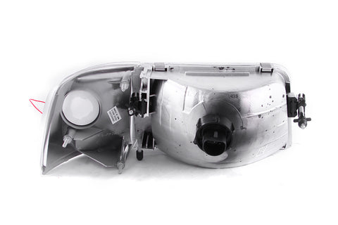 ANZO 1993-1997 Ford Ranger Crystal Headlights Chrome w/ Corner Lights 2pc - 111119