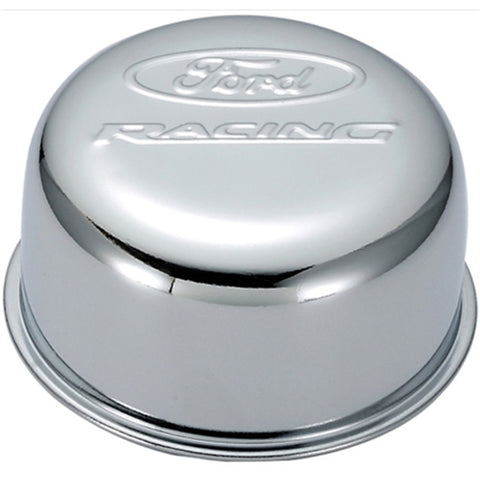 Ford Racing Chrome Breather Cap w/ Ford Racing Logo - Twist Type - 302-200