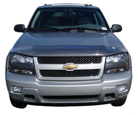 AVS 02-09 Chevy Trailblazer High Profile Bugflector II Hood Shield - Smoke - 25148