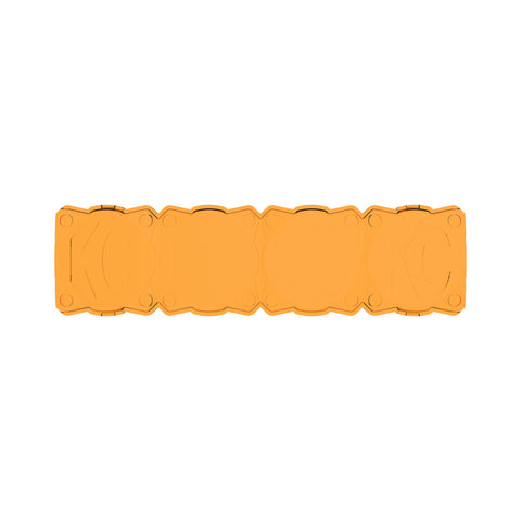KC HiLiTES FLEX ERA LED Light Bar 10in. Light Shield - Amber (SHIELD ONLY) - 5333