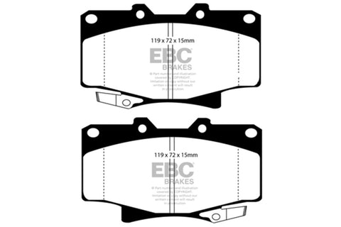 EBC 96-97 Lexus LX450 4.5L Bluestuff Front Brake Pads - DP5992NDX