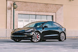 Rally Armor 17-23 Tesla Model 3 Black UR Mud Flap w/Dark Grey Logo - MF62-UR-BLK/DGRY