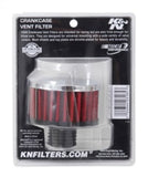 K&N .5in Flange ID x 3in OD x 3.25in H Rubber Base Crankcase Vent Filter - 62-1495