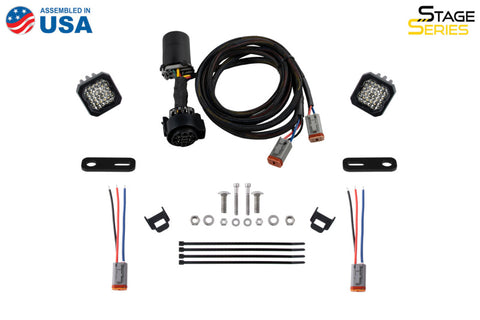Diode Dynamics 17-22 Ford Super Duty Stage Series Reverse Light Mounting Kit (Brackets Only) - DD7564P