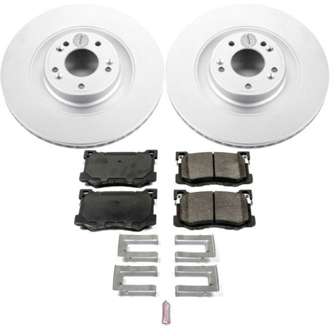 Power Stop 15-16 Hyundai Genesis Front Z17 Evolution Geomet Coated Brake Kit - CRK7030