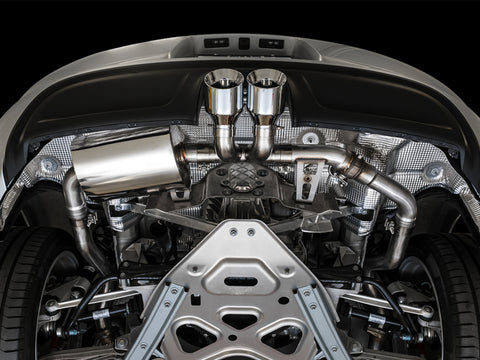 AWE Tuning Porsche 718 Boxster / Cayman SwitchPath Exhaust (PSE Only) - Chrome Silver Tips - 3025-32020