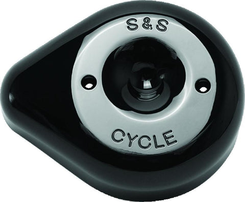 S&S Cycle Stealth Applications Teardrop Air Cleaner Cover - Gloss Black - 170-0531