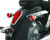 Kuryakyn Deep Dish Bezels With Red Lenses - 2269