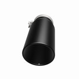 MagnaFlow Tip Stainless Black Coated Single Wall Round Single Outlet 5in Dia 4in Inlet 13in L - 35238