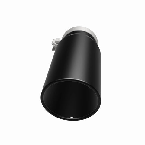 MagnaFlow Tip Stainless Black Coated Single Wall Round Single Outlet 5in Dia 4in Inlet 13in L - 35238