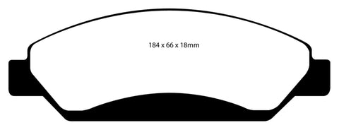 EBC 07 Cadillac Escalade 6.2 2WD Ultimax2 Front Brake Pads - UD1092