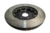 DBA T3 5000 Slotted Series w/ Black Hat Front Left 2012 Nissan GTR R35 - DBA52379BLKLS