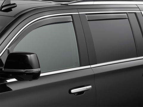 WeatherTech 2015+ Chevrolet Suburban Front and Rear Side Window Deflectors - Dark Smoke - 84750