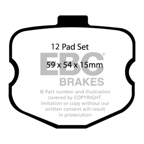EBC 06-08 Chevrolet Corvette (C6) 7.0 (Z06) Bluestuff Front Brake Pads - DP51771NDX