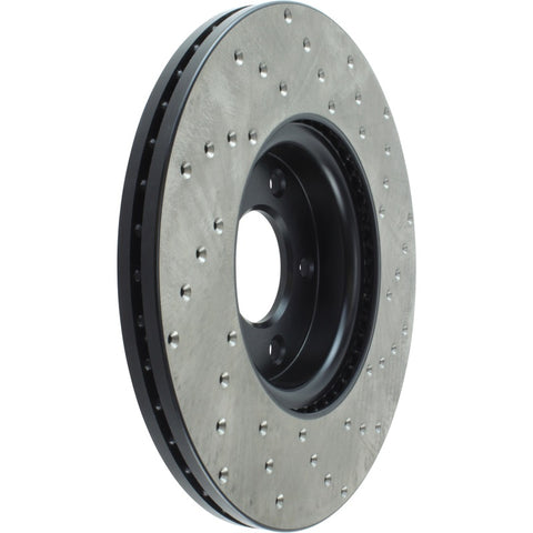 StopTech 2007-2013 Mazda 3 2.3L Cryo Drilled Right Front Brake Rotor - 128.45078CR