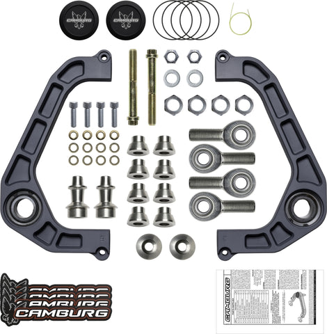 Camburg Ford F-150 2WD/4WD 21-23 KINETIK V2 Performance Billet Uniball Upper Arms - CAM-110211-GRY