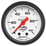 Autometer Phantom 52mm 100 PSI Mechanical Fuel Pressure Gauge - 5712