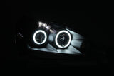 ANZO 2005-2006 Acura RSX Projector Headlights w/ Halo Black - 121197