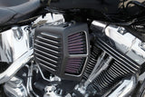 K&N Street Metal Intake System for 08-16 Harley-Davidson Touring Models - Shaker Black - RK-3951